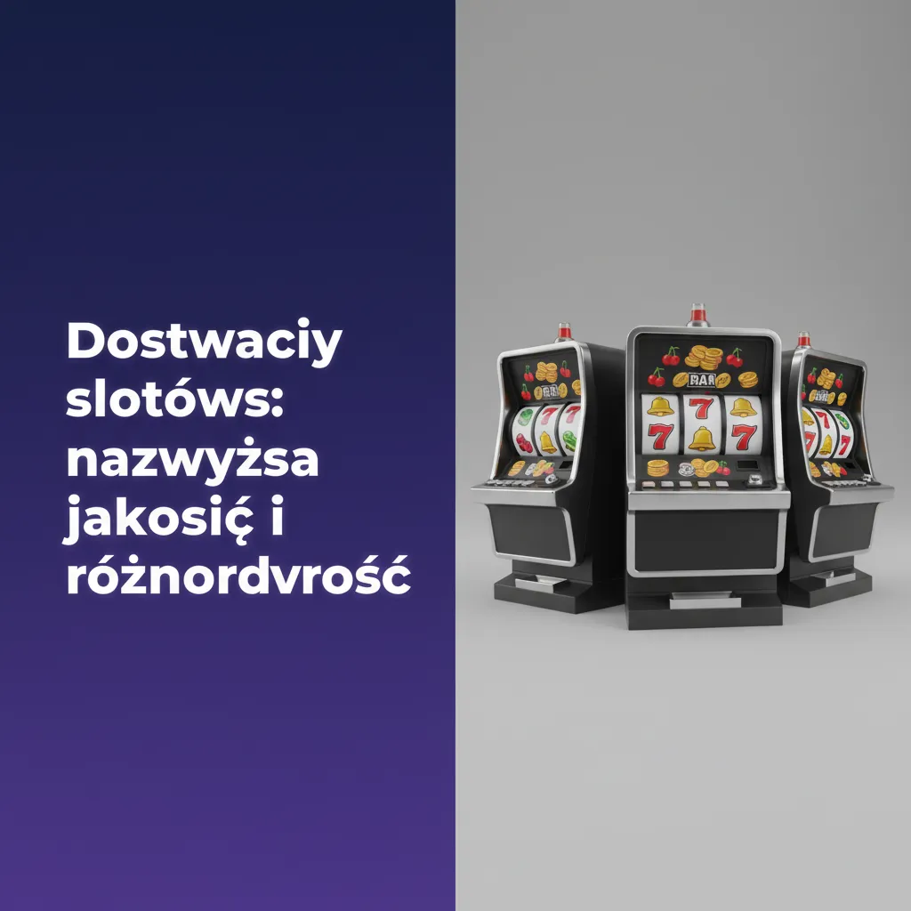 Kolaż logotypów dostawców slotów: Pragmatic Play, Play'n GO, NetEnt, Yggdrasil; 60 dostawców, szeroka biblioteka gier