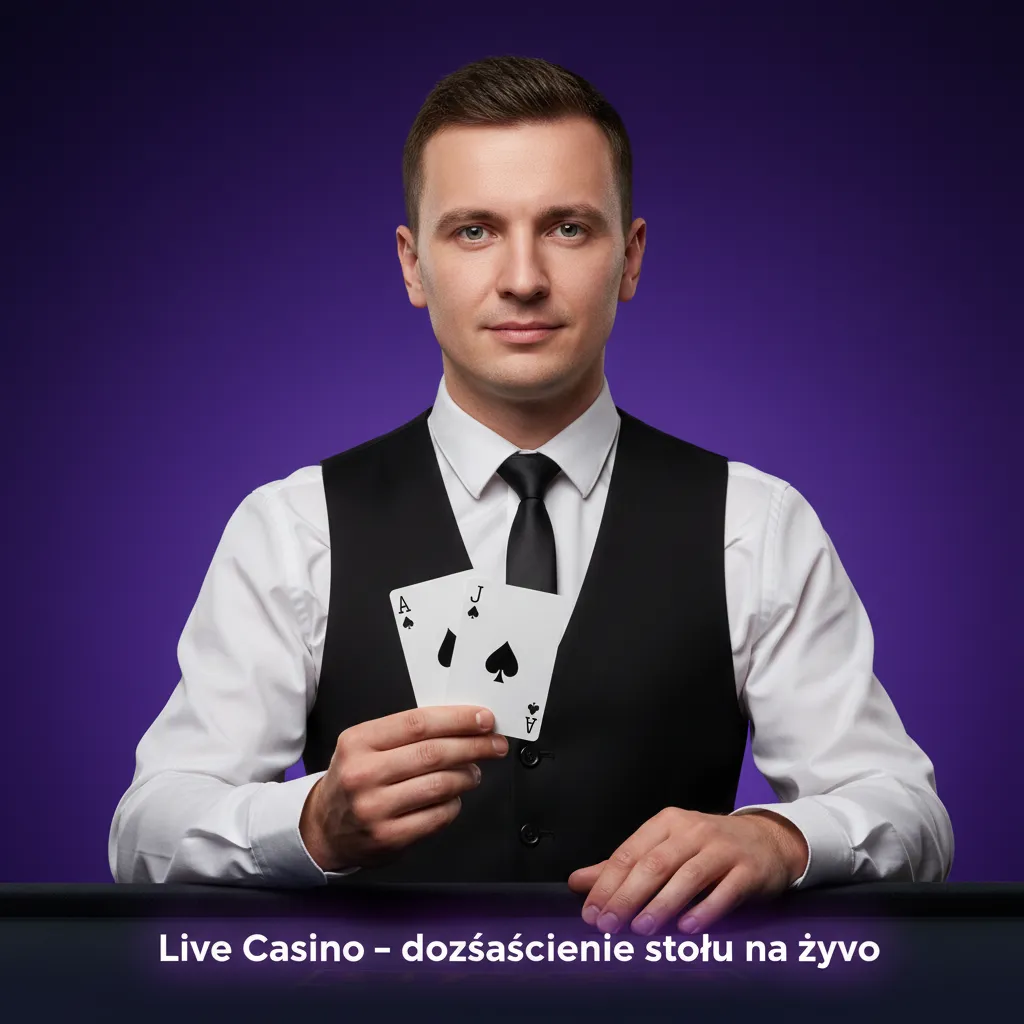 Krupier przy stole w kasynie na żywo w HD; ruletka, blackjack, baccarat, poker i teleturnieje, decyzje w czasie rzeczywistym