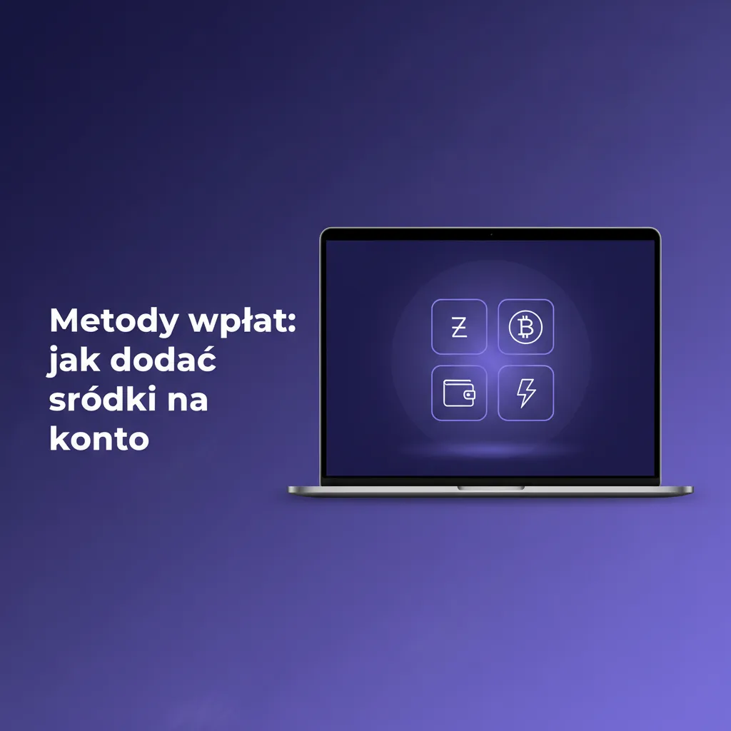 Ekran instrukcji wpłaty: zaloguj się do Kasy, wybierz metodę i kwotę, podaj dane, potwierdź, sprawdź saldo.