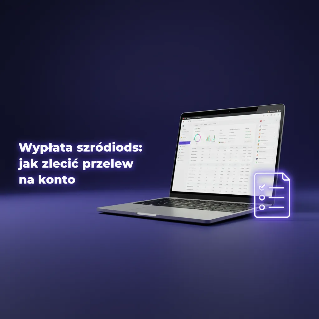 Instrukcja wypłaty środków na konto: wybierz metodę i kwotę, zakończ KYC, zatwierdź i śledź status przelewu.
